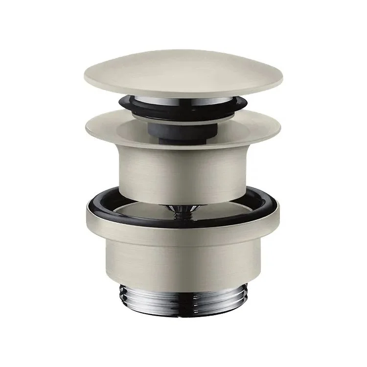 Донний клапан Axor для умивальників з переливом push-open, Stainless Steel Optic (51300800)