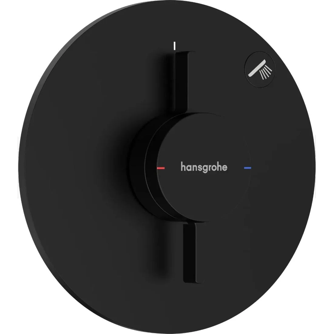 Змішувач для душу Hansgrohe прихованого монтажу DuoTurn S на 1 функцію, Matt Black (75618670)