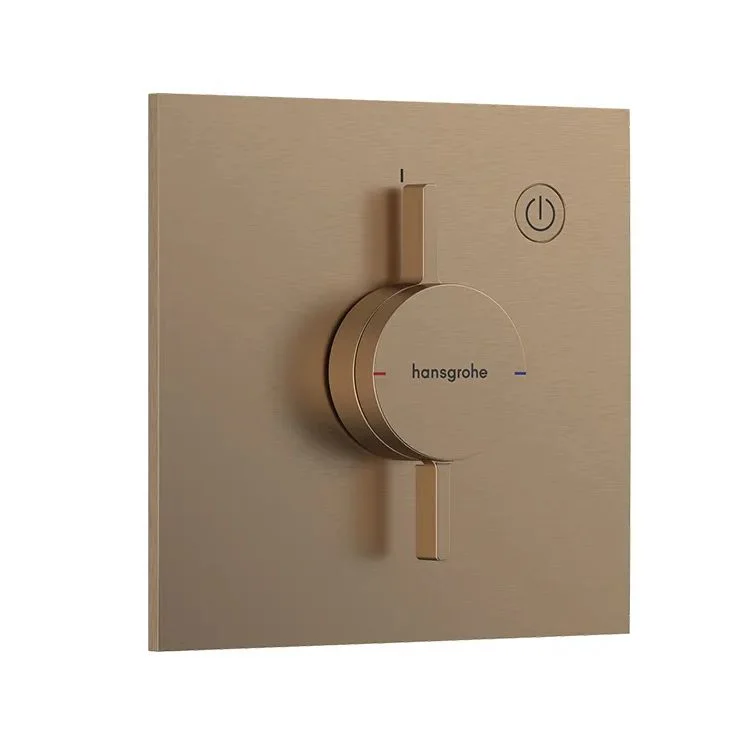 Змішувач Hansgrohe прихованого монтажу DuoTurn E на 1 функцію, Brushed Bronze (75617140)