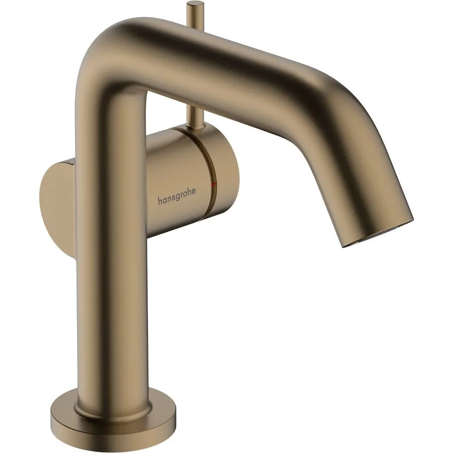 Змішувач для умивальника HansgroheTecturis S 110 Fine CoolStart без донного клапана, Brushed Bronze (73321140)