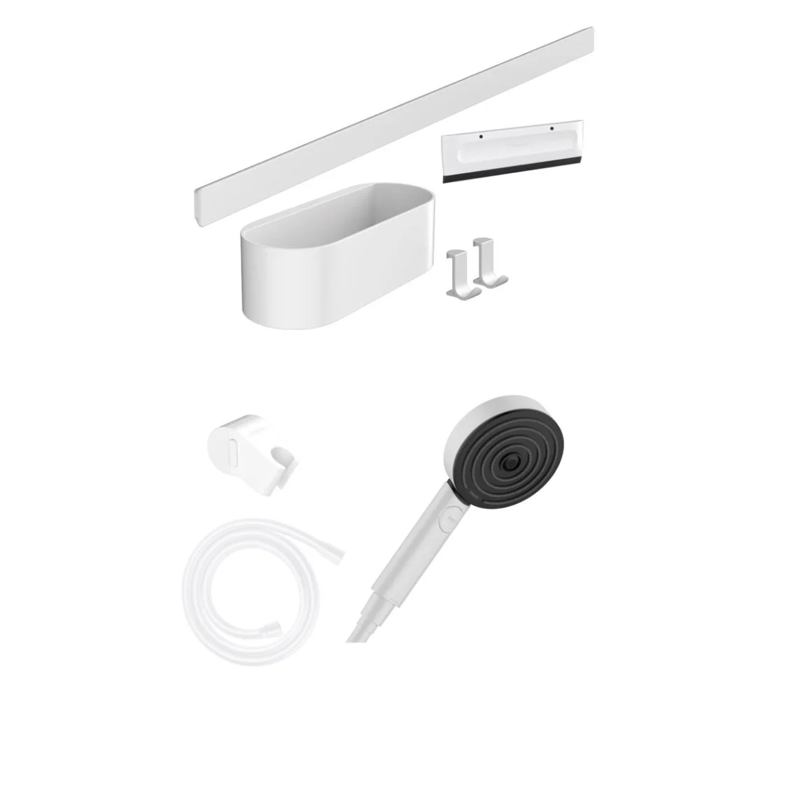 Комплект аксесуарів Hansgrohe WallStoris Activation EcoSmart 7в1, Matt White (24291700)