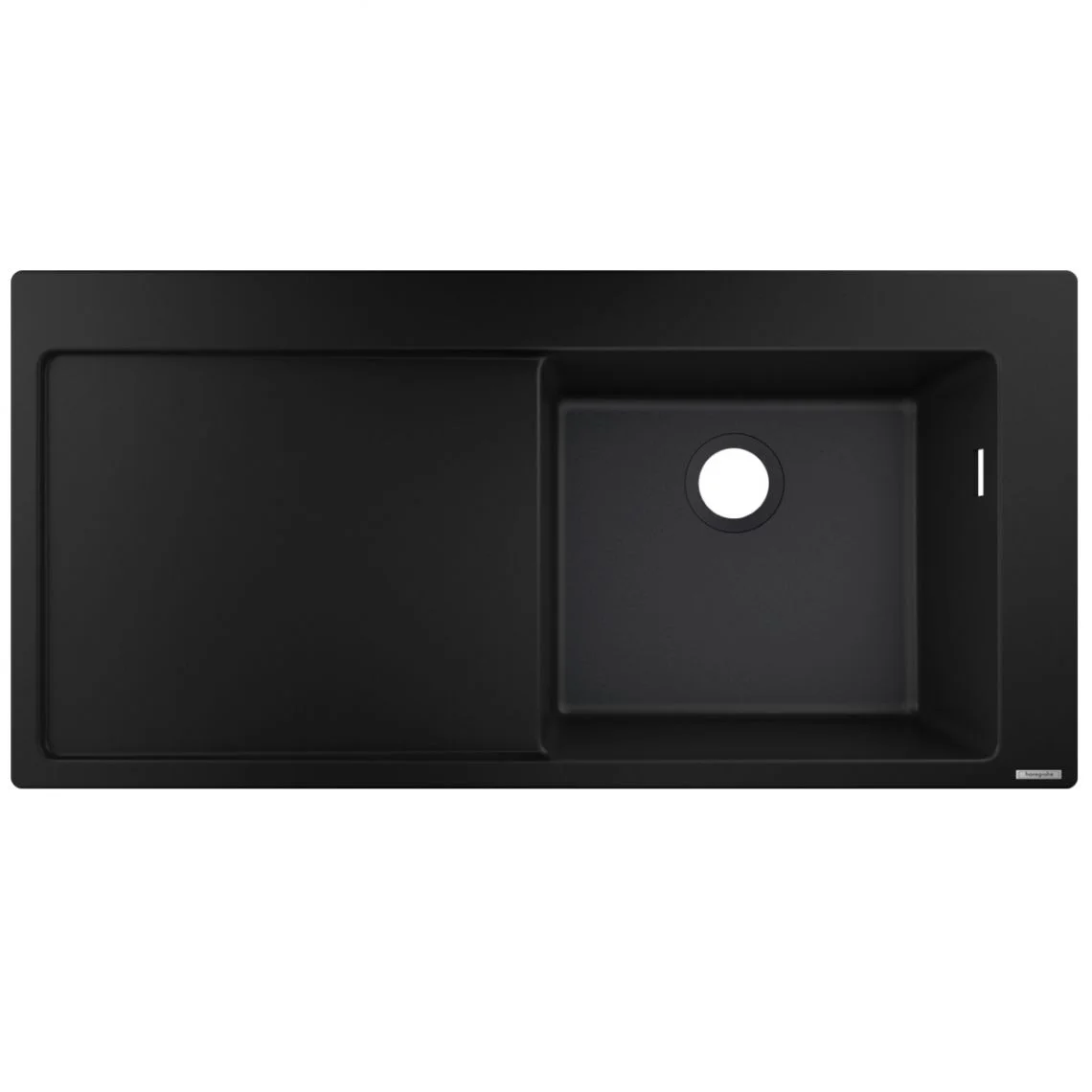 Кухонна мийка Hansgrohe S514-F450 1050х510 поличка зліва, Graphiteblack (43314170)