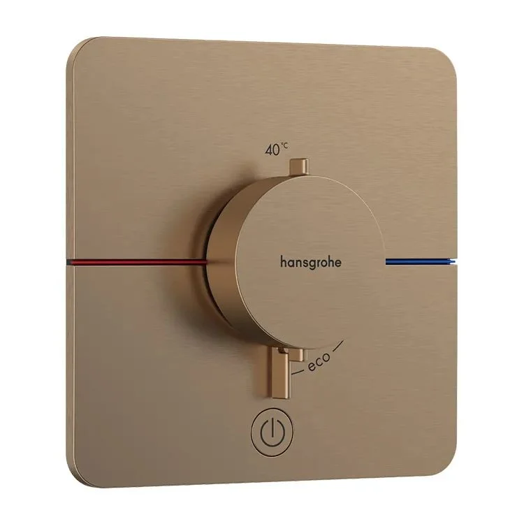 Термостат прихованого монтажу на 1 споживач та додатковий вихід Hansgrohe ShowerSelect Comfort Q, Brushed Bronze (15589140)