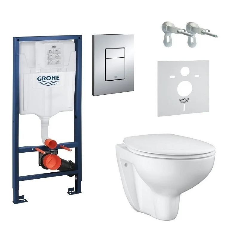 Комплект інсталяційної системи з підвісним унітазом Grohe Bau Ceramic (39586000)