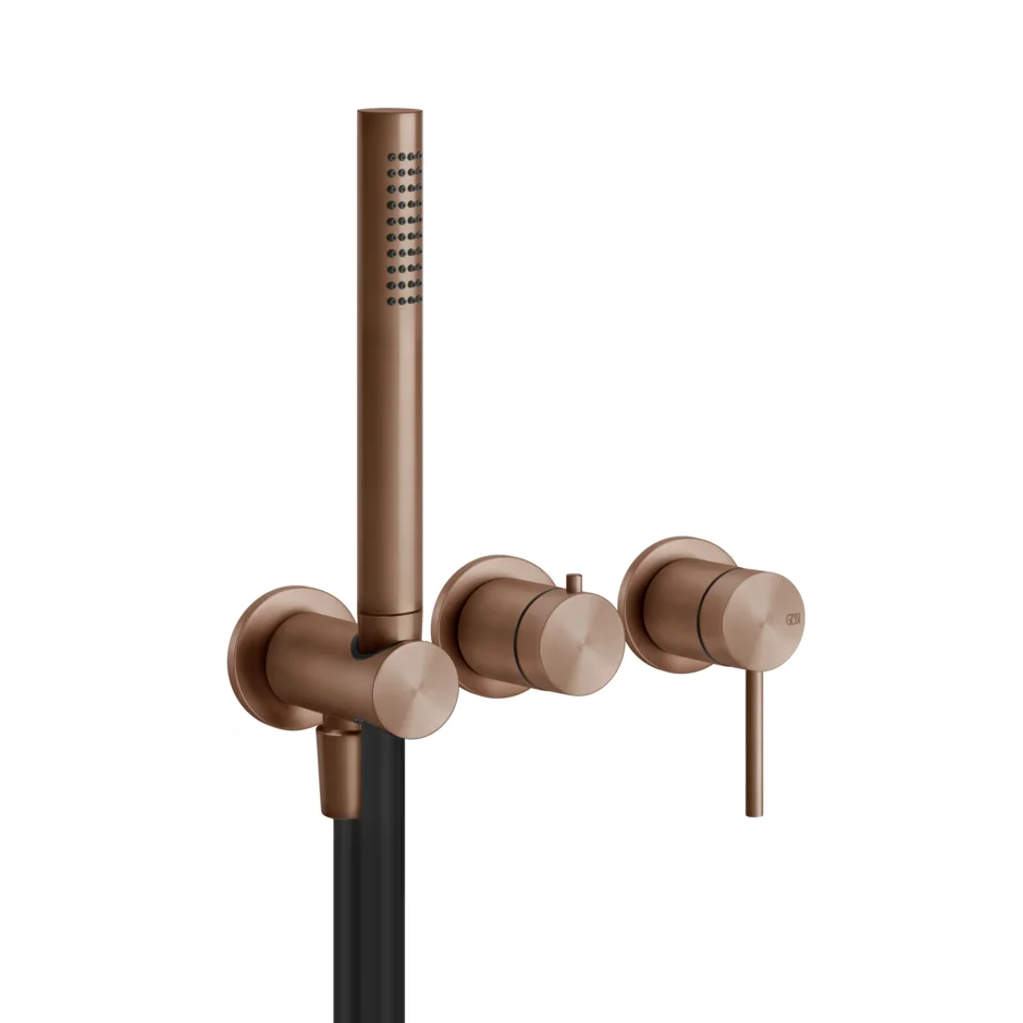 Змішувач для ванни Gessi 316 зовнішня частина, Copper Brushed PVD (54039-708)