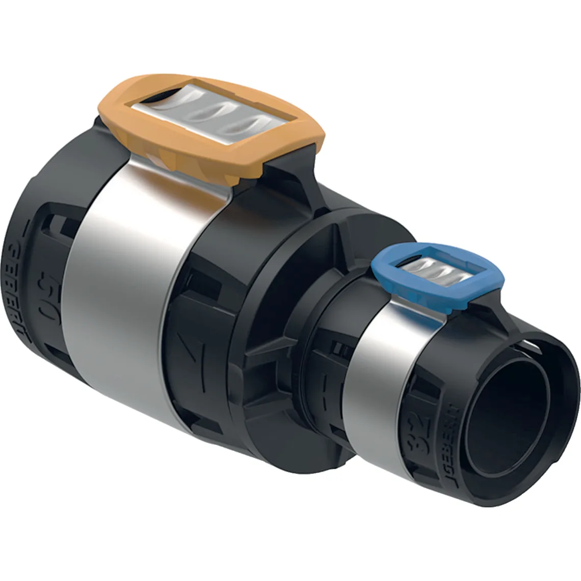 Перехід Geberit FlowFit: d=50 мм, d1=32 мм, матеріал=PPSU (620.035.00.1)