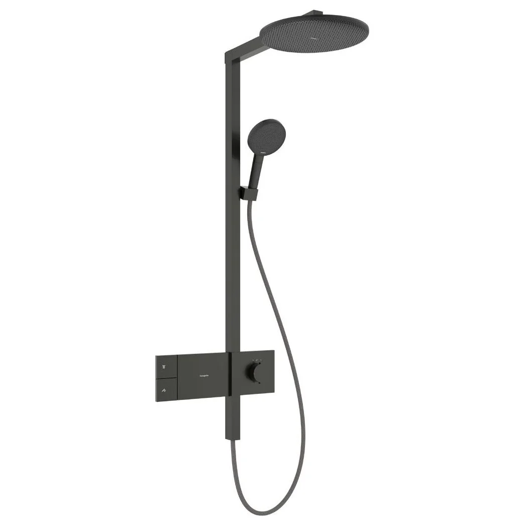 Душова система Hansgrohe Raindance Alive S 300 1jet із ShowerSelect Comfort, Brushed Black Chrome (24582340)