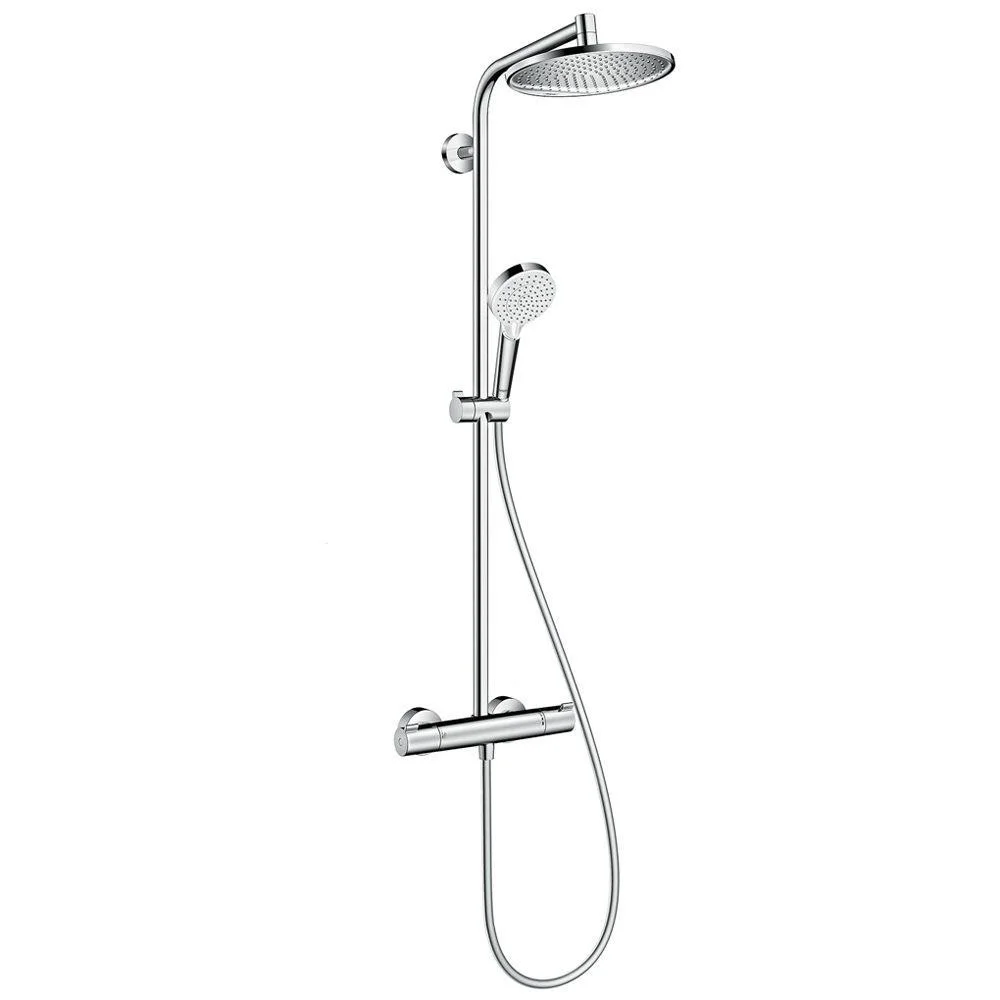 Душова система Hansgrohe Showerpipe Crometta S240 1jet з термостатом, хром (27267000)