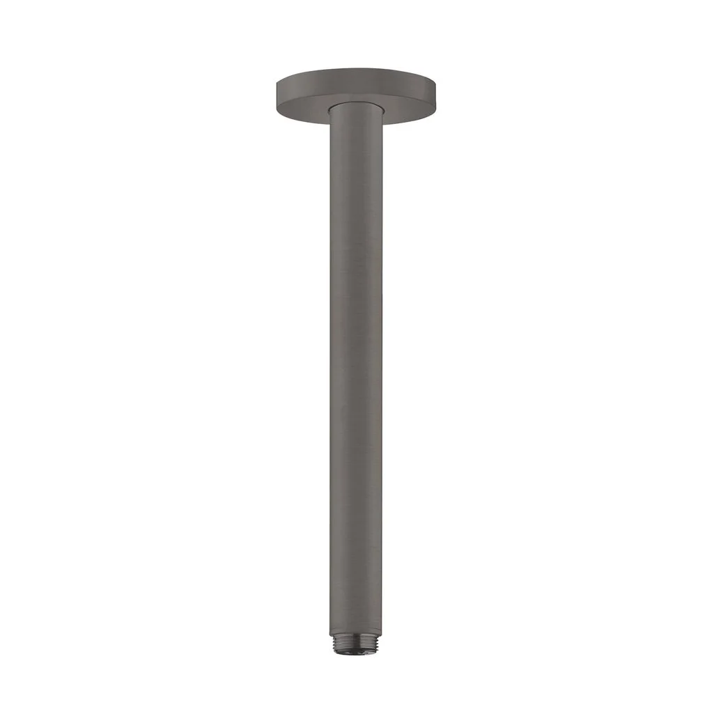 Тримач верхнього душу Hansgrohe S 300 мм, стельовий, Brushed Black Chrome (27389340)