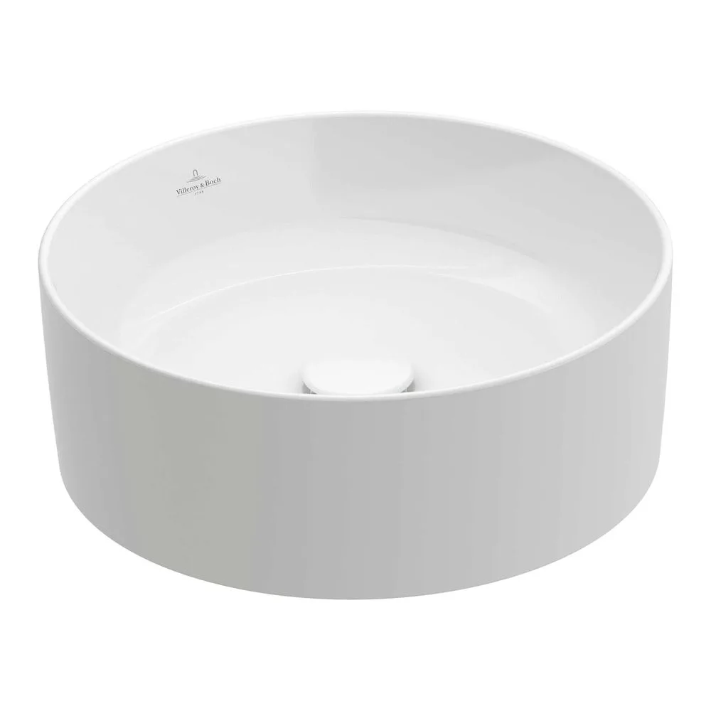 Умивальник на стільницю Villeroy & Boch Collaro d40, CeramicPlus, White Stone (4A1840RW)