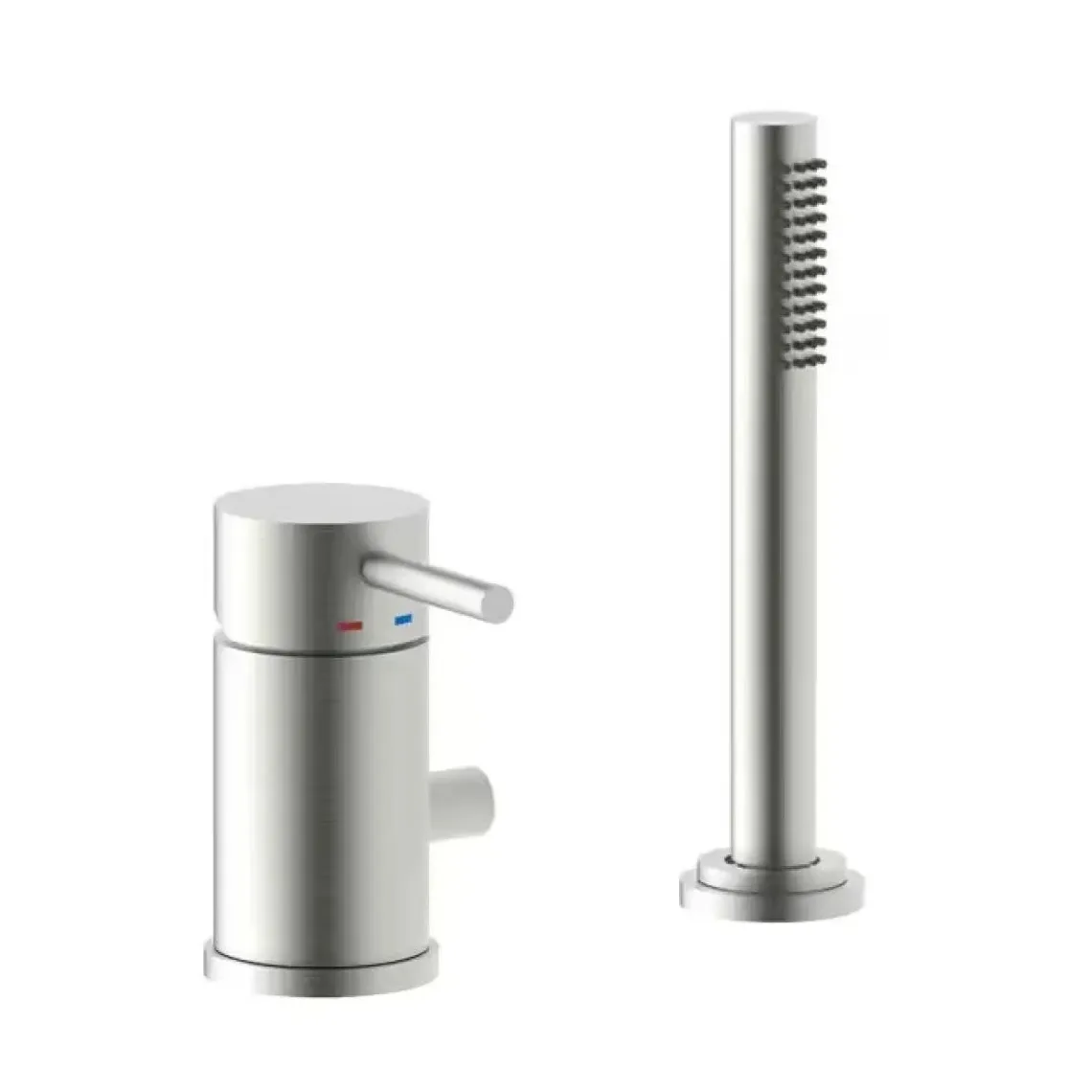 Змішувач на борт ванної Paffoni Light MAX FLOW, Steel (LIG048ST)