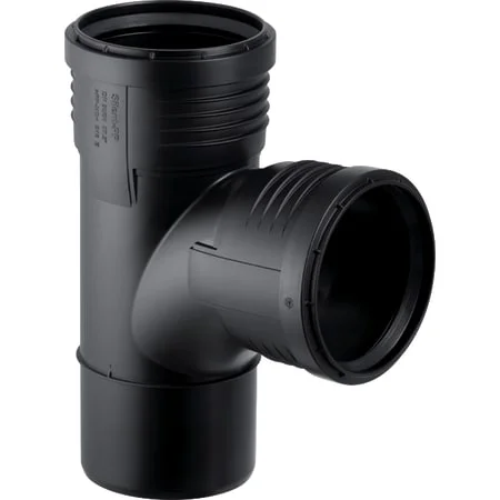 Трійник зі зміщеним впусканням Geberit Silent-PP 87,5 ° d 90/90 (390.454.14.1)
