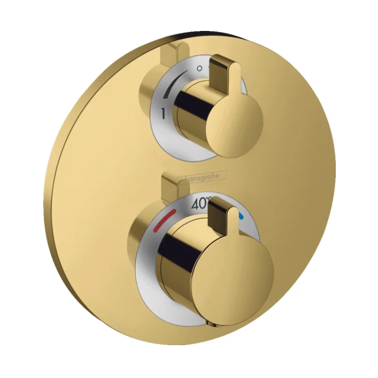 Термостат прихованого монтажу Hansgrohe Ecostat Square дворежимний, Polished Gold Optic (15758990)