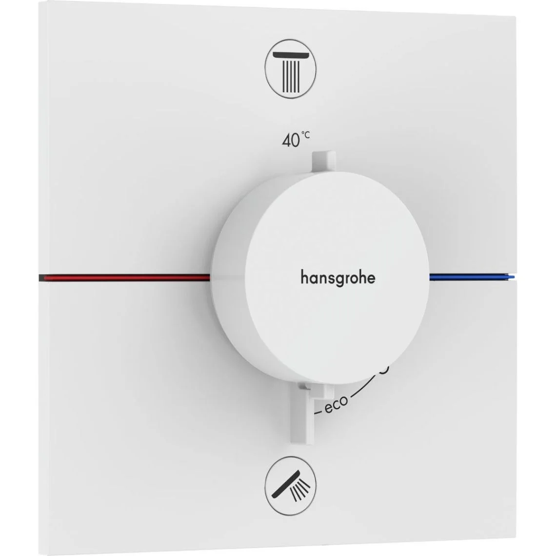 Термостат прихованого монтажу Hansgrohe ShowerSelect Comfort E на 2 функції, Matt White (15572700)