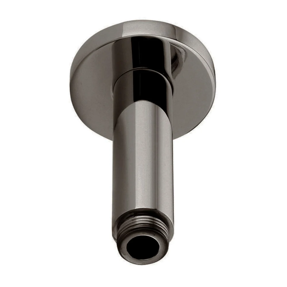 Тримач верхнього душу Paffoni Light, стельовий 120 мм, Brushed Black Chrome (ZSOF064NKNSP)