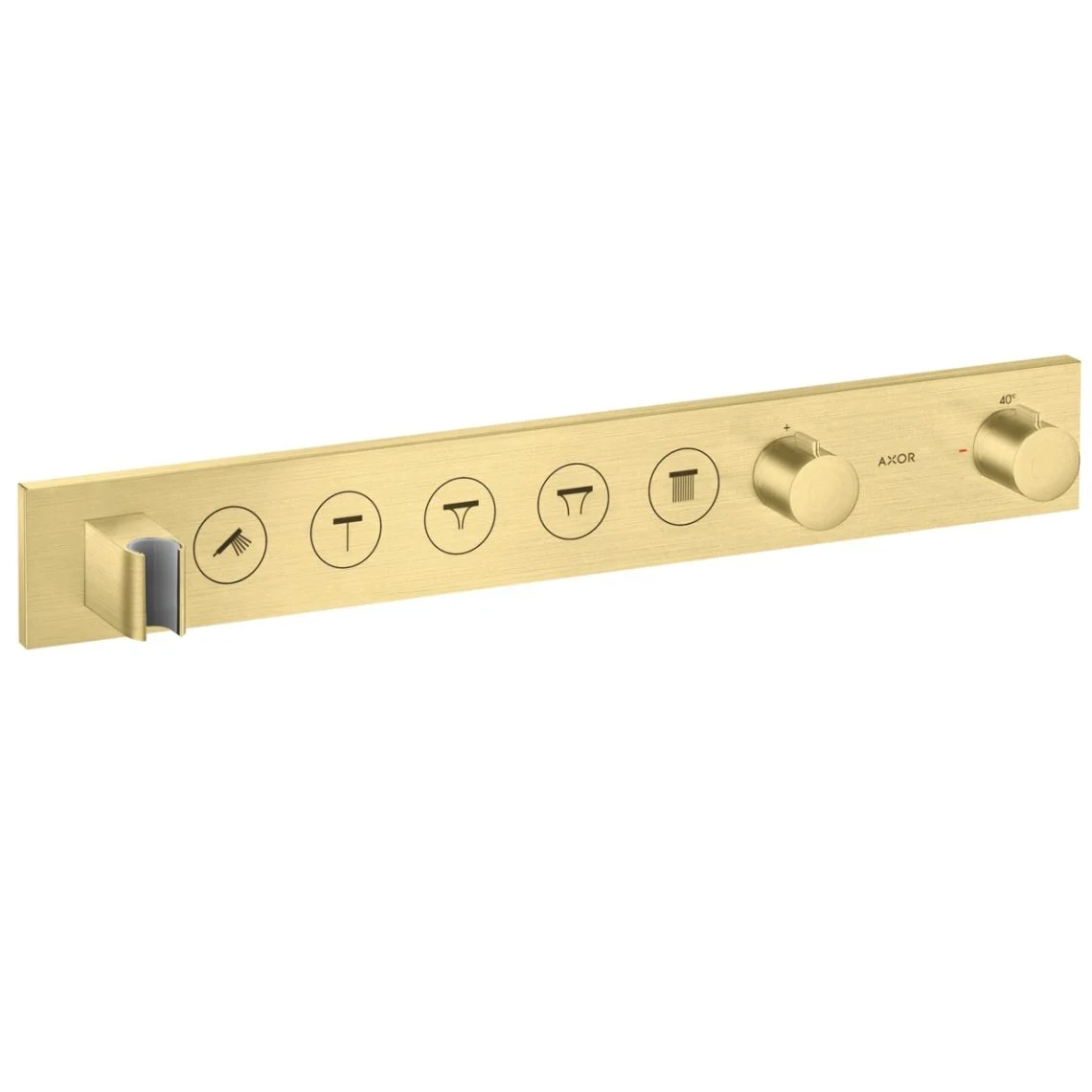Термостат AXOR Select на 5 споживачів прихованого монтажу, Brushed Brass (18358950)