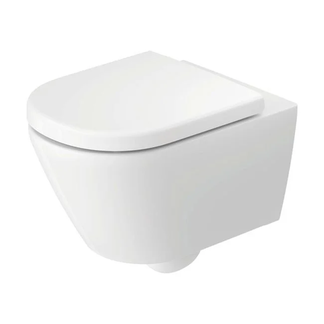 Унітаз підвісний Duravit D-Code Rimless з кришкою, білий (29030900212_0028490021)