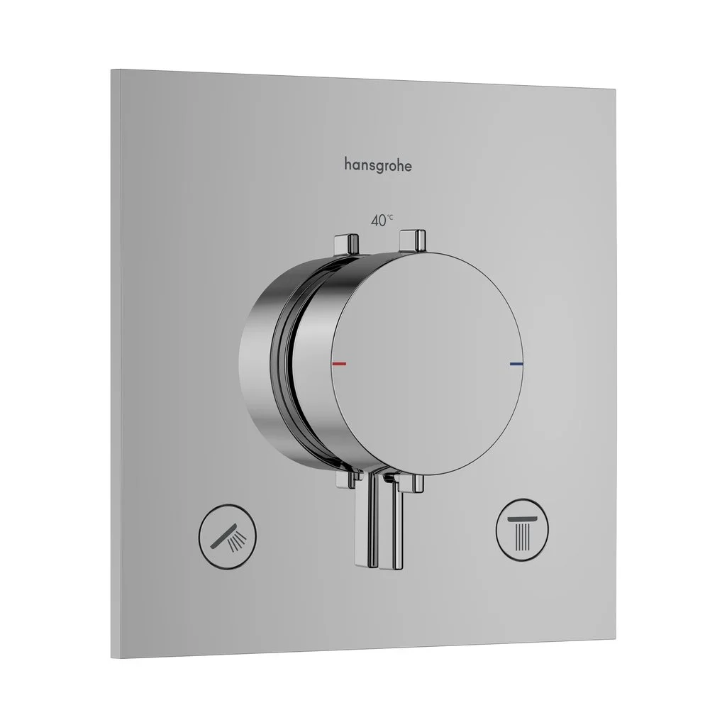 Термостат Hansgrohe Ecostat Comfort E прихованого монтажу, на 2 функції, Chrome (33711000)