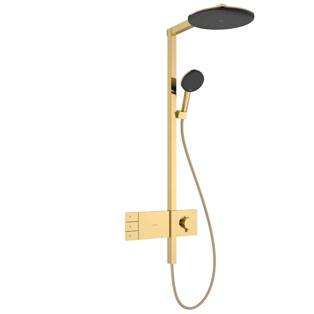 Душова система Hansgrohe Raindance Alive S 300 2jet з ShowerSelect Comfort, Polished Gold Optic (24595990)