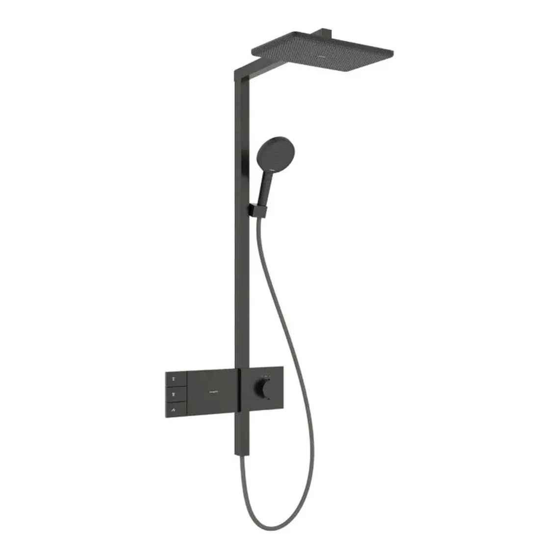 Душова система Hansgrohe Raindance Alive Q 340/210 2jet ShowerSelect Comfort, Brushed Black Chrome (24590340)