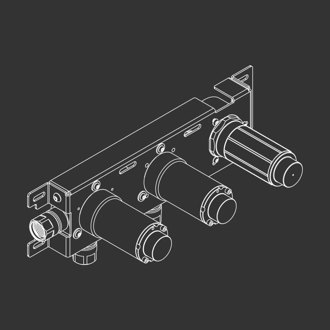 Прихована частина для змішувача для душу CeaDesign (PWF04)