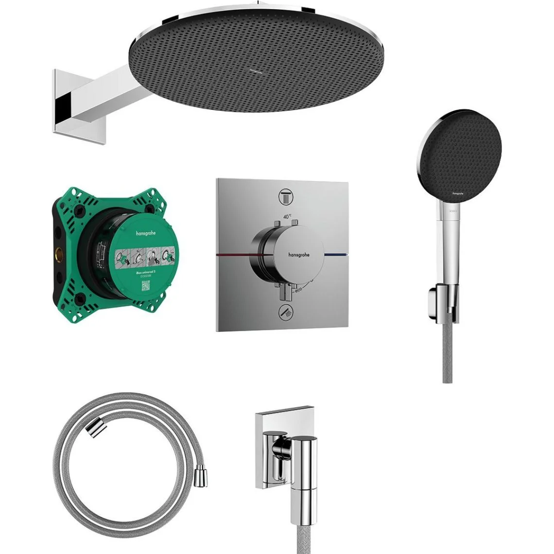 Душовий комплект Hansgrohe Raindance Alive S 300 1jet 6 в1, Chrome (24630000)