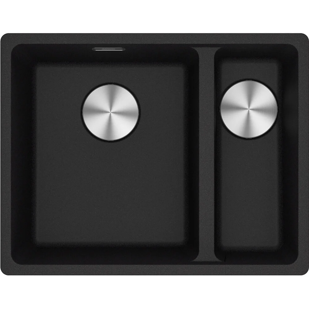 Кухонна мийка Franke MRG 160, під стільницю, 2 чаші, 56x44, граніт онікс (125.0701.782)