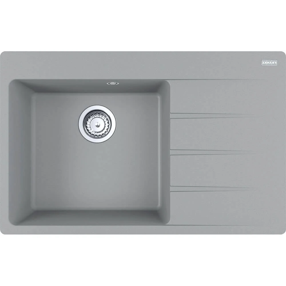 Кухонна мийка Franke Centro CNG 611-78 TL, накладна, крило праворуч, 78х50, граніт сірий камінь (114.0630.477)