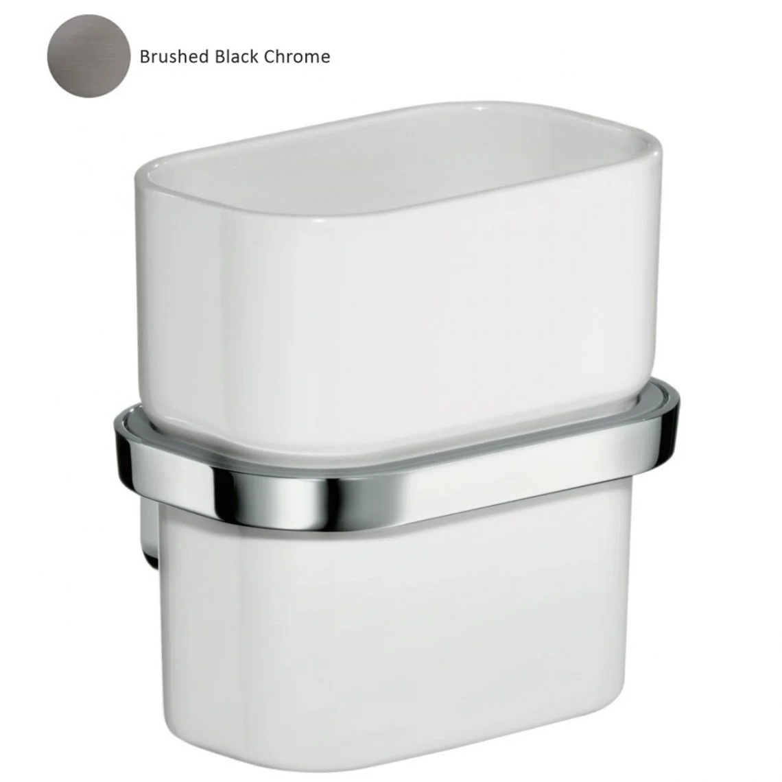 Стакан для зубних щіток AXOR Urquiola, brushed black chrome (42434340)