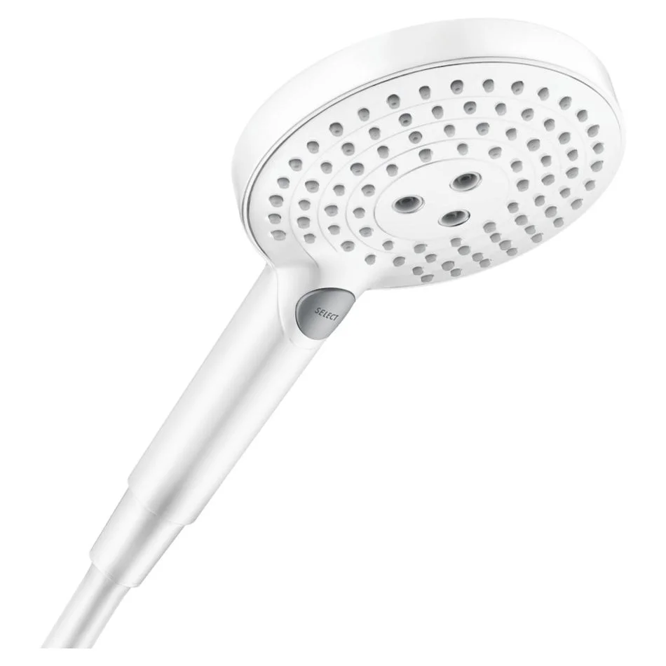 Ручний душ Hansgrohe Raindance Select S 120 3jet EcoSmart 9L, білий матовий (26531700)