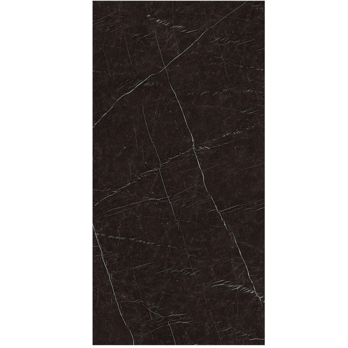 Керамогранітна плита для стільниць Atlas Concorde Plan Nero Marquina Bookmatch Silk - 12mm ST 162x324 cm (A6T4)