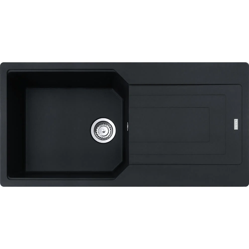 Кухонна мийка Franke UBG 611-100 XL, накладна, оборотна, 100x50, граніт чорний матовий (114.0701.796)
