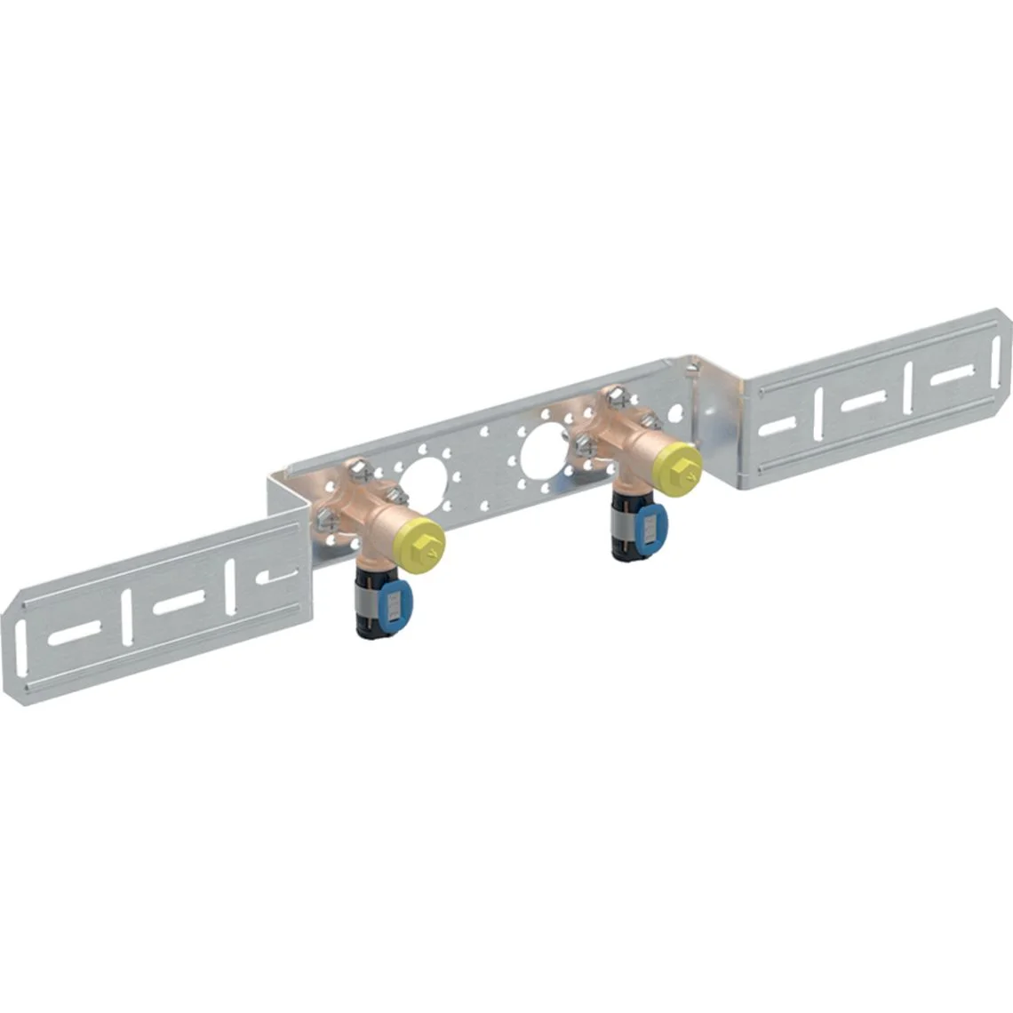 Водорозітка Geberit FlowFit 90° попередньо встановлена d=16 мм, Rp=1/2, L1=5.2 см, AD=15.3 см (619.660.00.1)