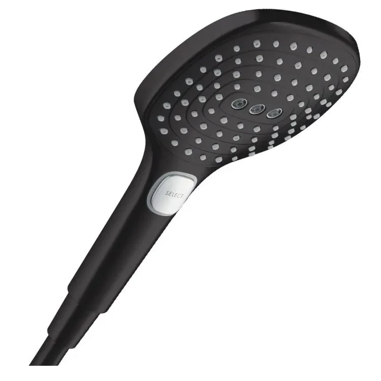 Ручний душ Hansgrohe Raindance Select E PowderRain 120 3jet P EcoSmart, Matt Black (28728670)