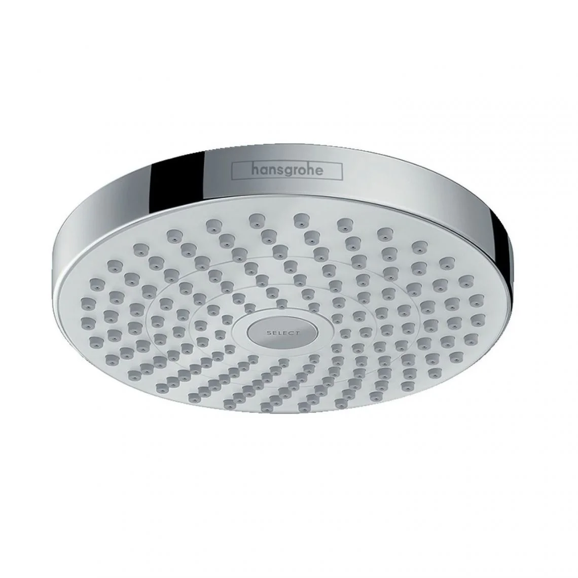 Верхній душ Hansgrohe Croma Select E 180 2jet Showerpipe 180, білий / хром (26522400)
