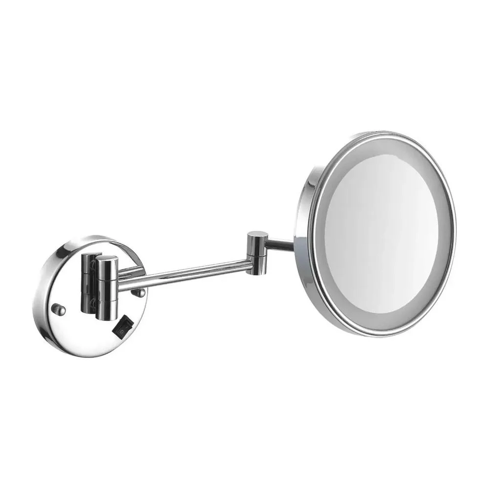 Дзеркало для ванної NOFER Vanity збільшувальне x3, з LED підсвічуванням та регулюванням, хром (08006.B)