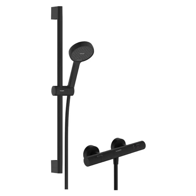 Душовий набір Hansgrohe Activera Select S 0,65 EcoSmart з термостатом Ecostat Fine, Matt Black (28876670)