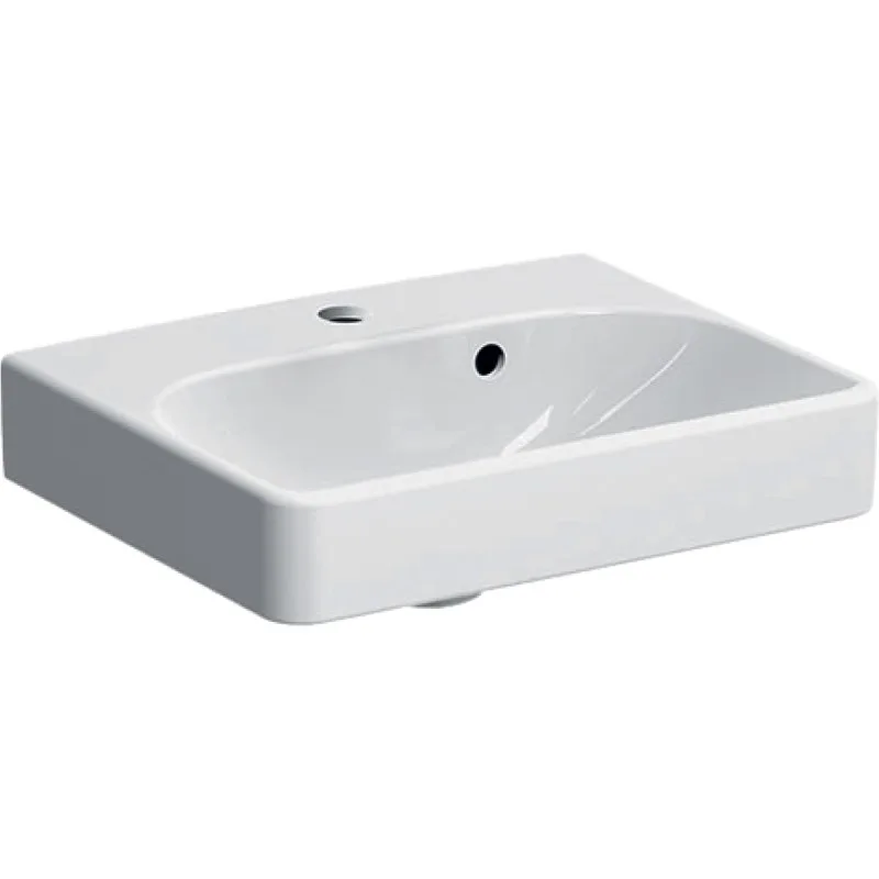 Умивальник підвісний Geberit Smyle Square 45х36, білий (500.222.01.1)