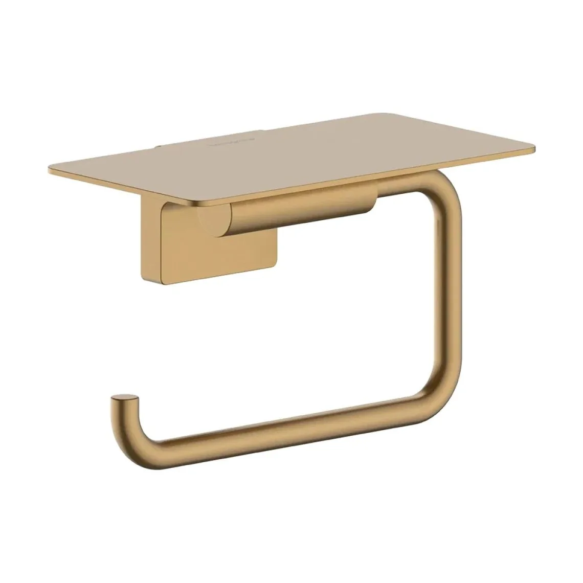 Тримач туалетного паперу Hansgrohe AddStoris S, з поличкою, Brushed Bronze (41789140)