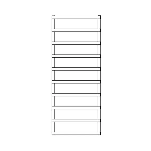 Радіатори Cordivari ALESSANDRA Inox Satin L: 530 мм; H: 1300 мм, 310 watt, t = 50 °C (3551680450005)