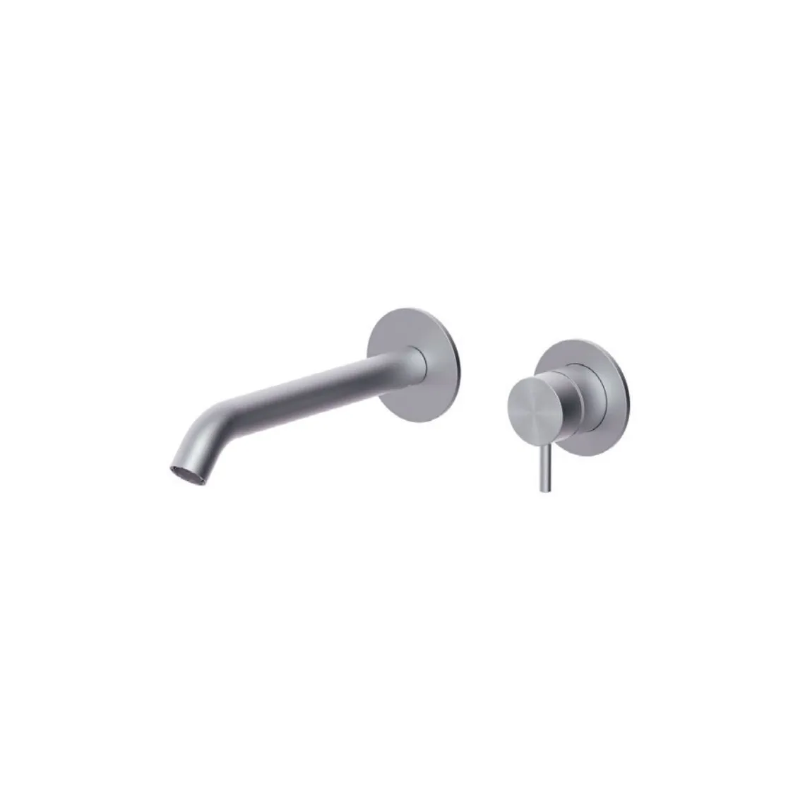 Змішувач для умивальника Paffoni Light, вбудований, вилив 18 см, Steel (INOX107AC60)