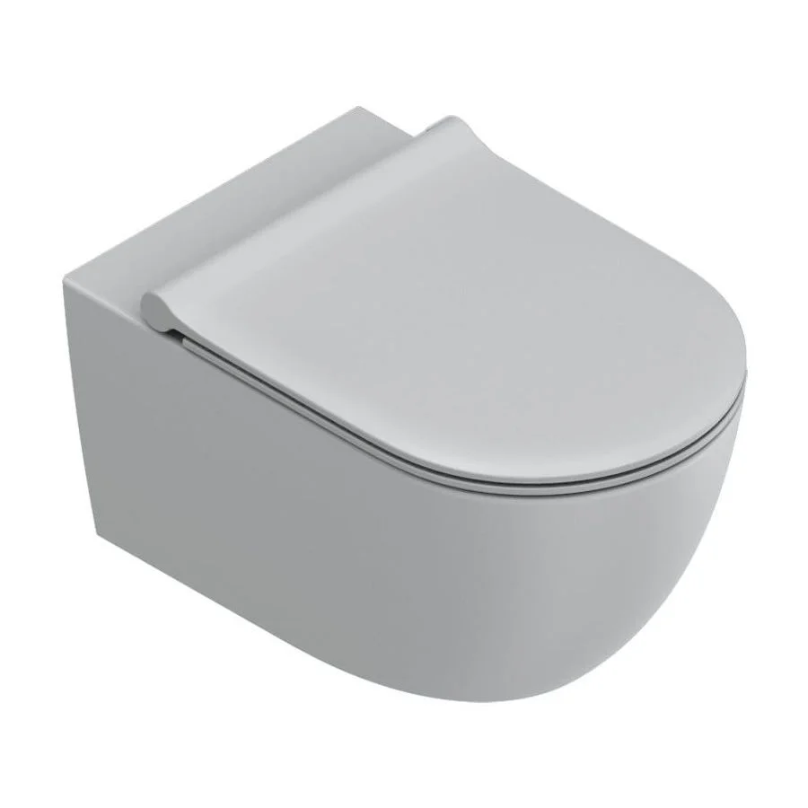Підвісний унітаз з кришкою Catalano Sfera 55x35, Cemento Satinato (0511550023_0551200023)