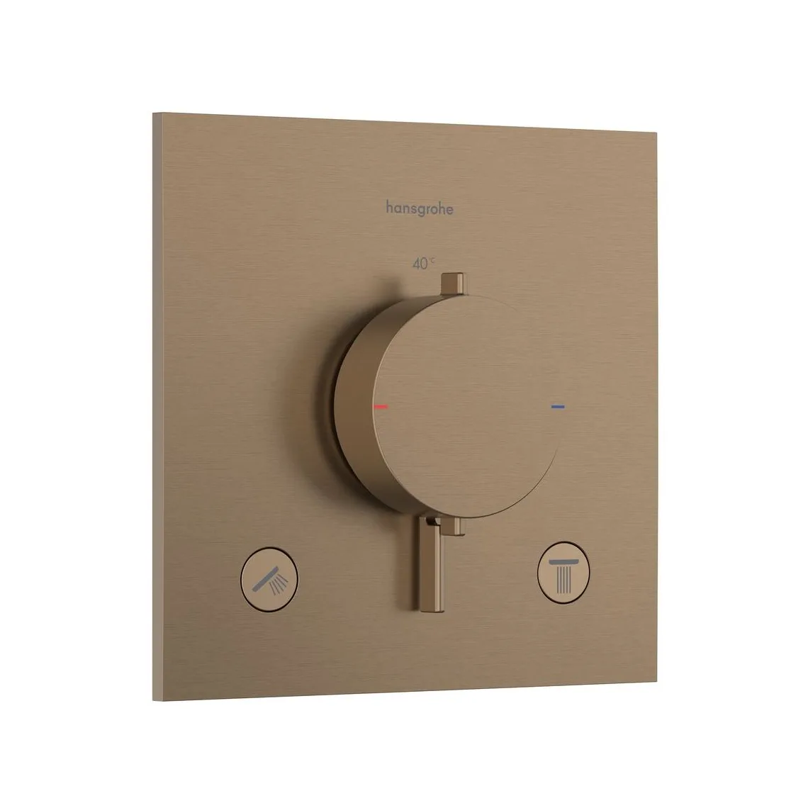 Термостат прихованого монтажу Hansgrohe Ecostat Comfort E на 2 функції, Brushed Bronze (33711140)