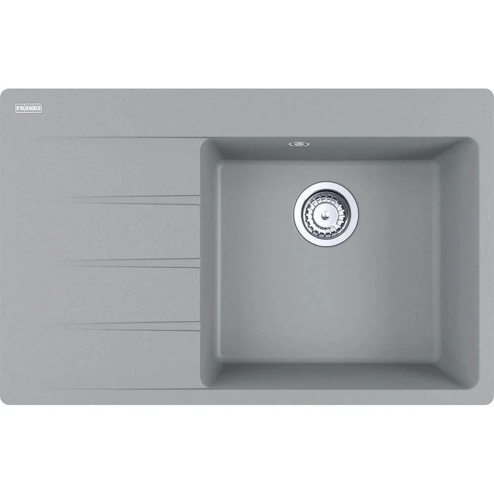 Кухонна мийка Franke Centro CNG 611-78 TL, накладна, крило зліва, 78х50, граніт сірий камінь (114.0630.469)