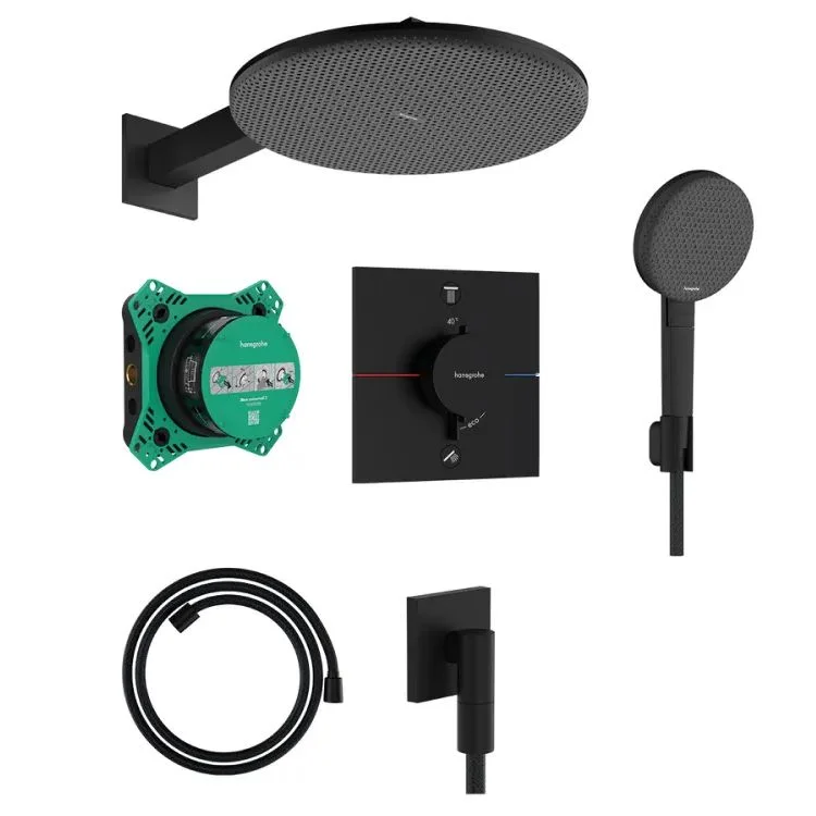 Душовий комплект Hansgrohe Raindance Alive S 300 1jet 6 в1, Matt Black (24630670)