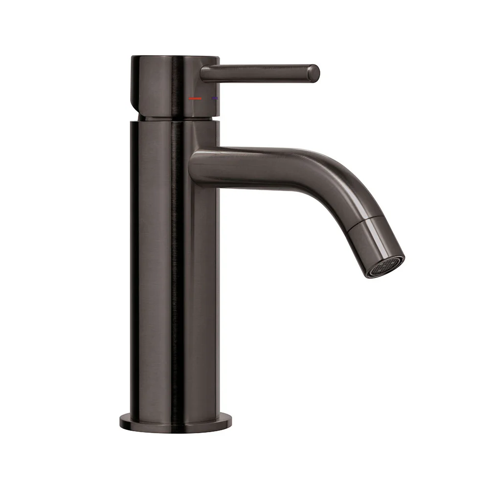 Змішувач для умивальника Paffoni Light без донного клапана, Brushed Black Chrome (LIG071NKNSP)