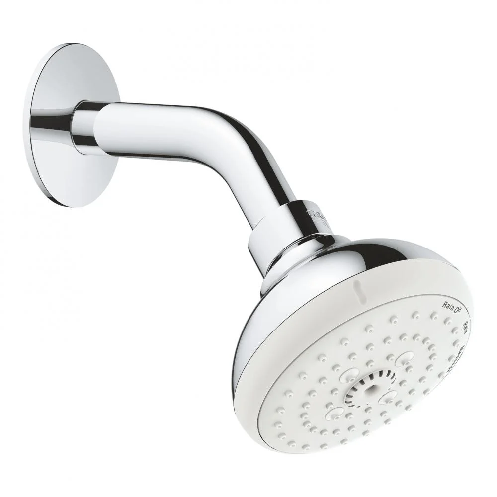 Верхній душ Grohe New Tempesta 100 з кронштейном, хром (26088001)