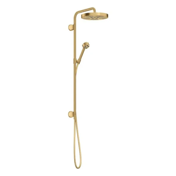 Душова система Axor One Showerpipe 280 1jet прихованого монтажу, Brushed Gold Optic (48790250)