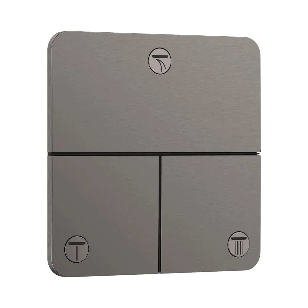 Перемикач Hansgrohe ShowerSelect Comfort Q на 3 функції, Brushed Black Chrome (15587340)