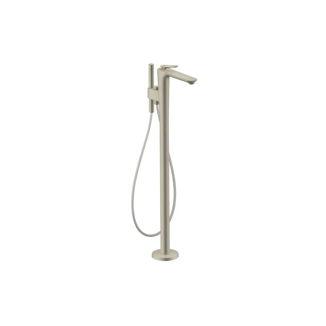 Змішувач для ванни Axor Citterio C підлоговий Cubic cut, Brushed Nickel (49441820)